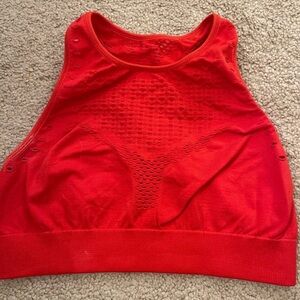 Aerie chill play move vibrant red sports active bra sz small